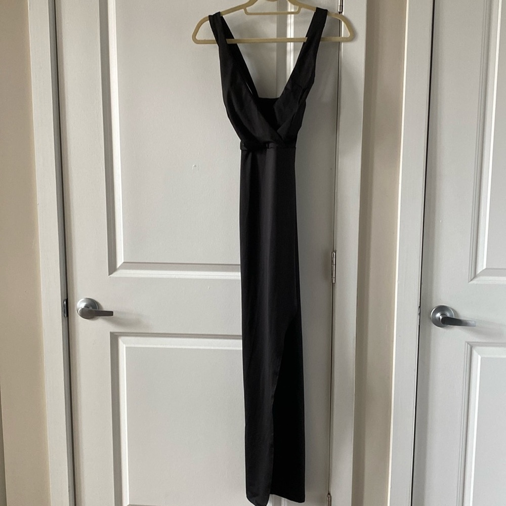 Crossback Slit Dress